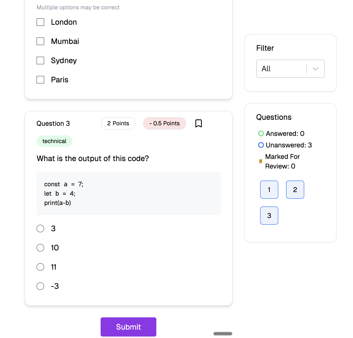 Submit Button: Socratease vs Other Quizzes - AutoProctor Help Center